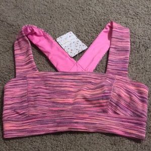 *Feature* NWT Free People Roll Out Bra🌸Army Pink